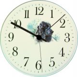 Keramik Wanduhr (Motiv Cocker Spaniel) Grünrand