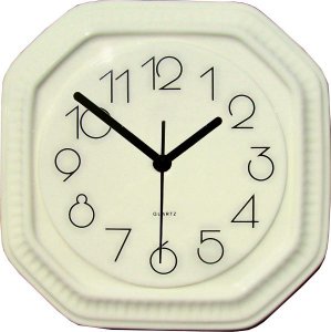 Keramik Küchenuhr "weiß" Staiger Zifferblatt Quarzuhr