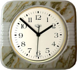 Keramik Küchenuhr Grünmarmor Tapetendekor Funkuhr