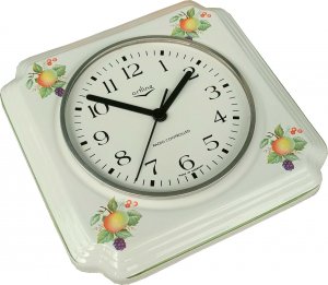 Keramik Küchenuhr Fruitball Grünrand Funkuhr