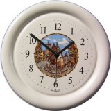 Souvenir Uhr Städtemotiv kleine runde Uhr Rothenburg Quarzuhr