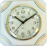 Keramik Küchenuhr "orange-grün" Funkuhr