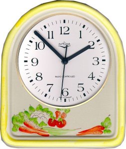 Keramik Küchenuhr "Gemüse" Funkuhr