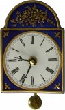 Porzellan Wanduhr Kobaltblau mit Gold Quarz Pendeluhr Sonderange