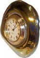 kleine runde Glas Uhr metallisiert Einsteckwerk Quarz