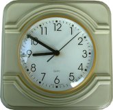 Keramik Küchenuhr Artline grün Zweischichtmetallik Quarzuhr