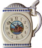 Keramik Souvenir Uhr Bierkrug Uhr mit Bamberg Quarzuhr