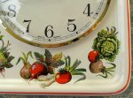 Keramik Küchenuhr Artline Vegetable Orchard Rotrand Funkuhr