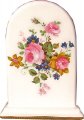 Kaminuhr Bogenform Chippendale Rosen, Gold