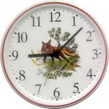 Keramik Wanduhr (Motiv Fuchs)
