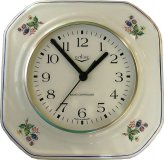 Keramik Küchenuhr "Bramble" mit Blaurand, Funk