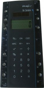 Philofile PHF Solar Rechner Big Display Einheftbar in Organiser