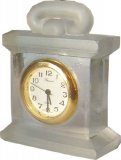 Kristall Miniaturuhr Carriage Clock, Quarzuhr