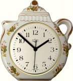 Keramik Kaffeekannen-Uhr Nut Harvest Braimzierung Funkuhr