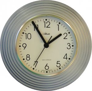 Keramik Küchenuhr "Grau-Blau" Funkuhr