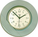 Keramik Küchenuhr "Zweischichtmetallik, grün" Funkuhr